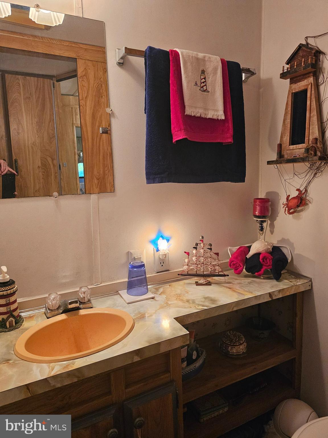 15-16 Hiawatha Drive, Unit GLEN 6 Earleville, MD 21919 - Photo 9 of 11 a bathroom with a sink and a mirror