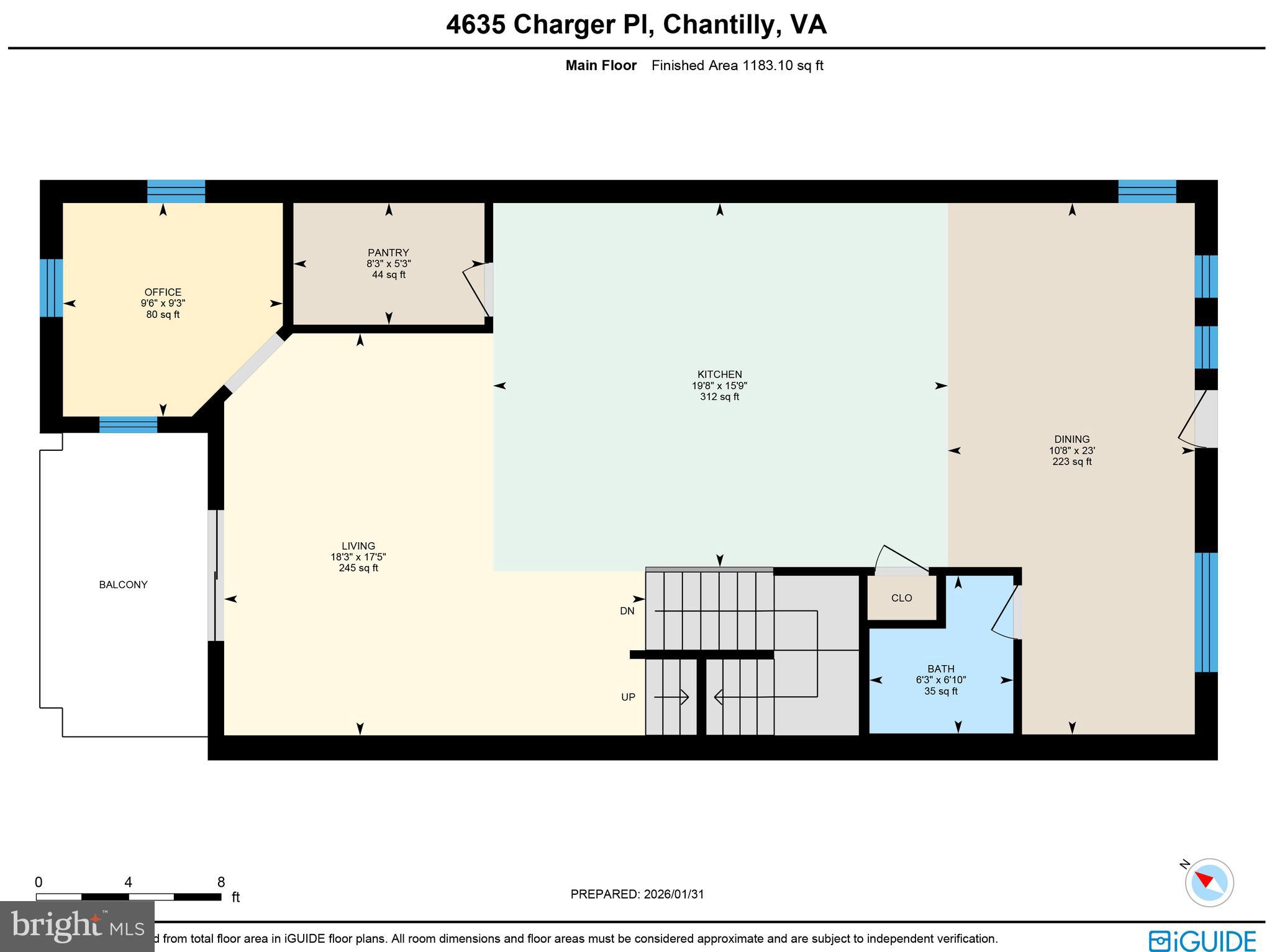 4635 Charger Place, Unit 805 Chantilly, VA 20151 - Photo 40 of 41 Main level floor plans