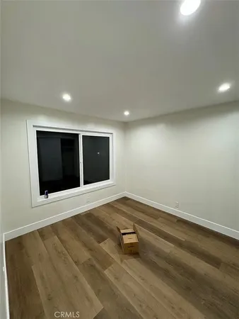 a living room with a rug