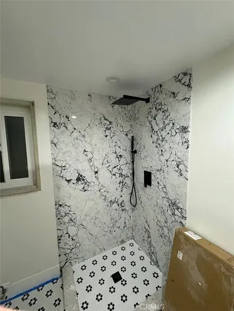 a view of a sink and a table