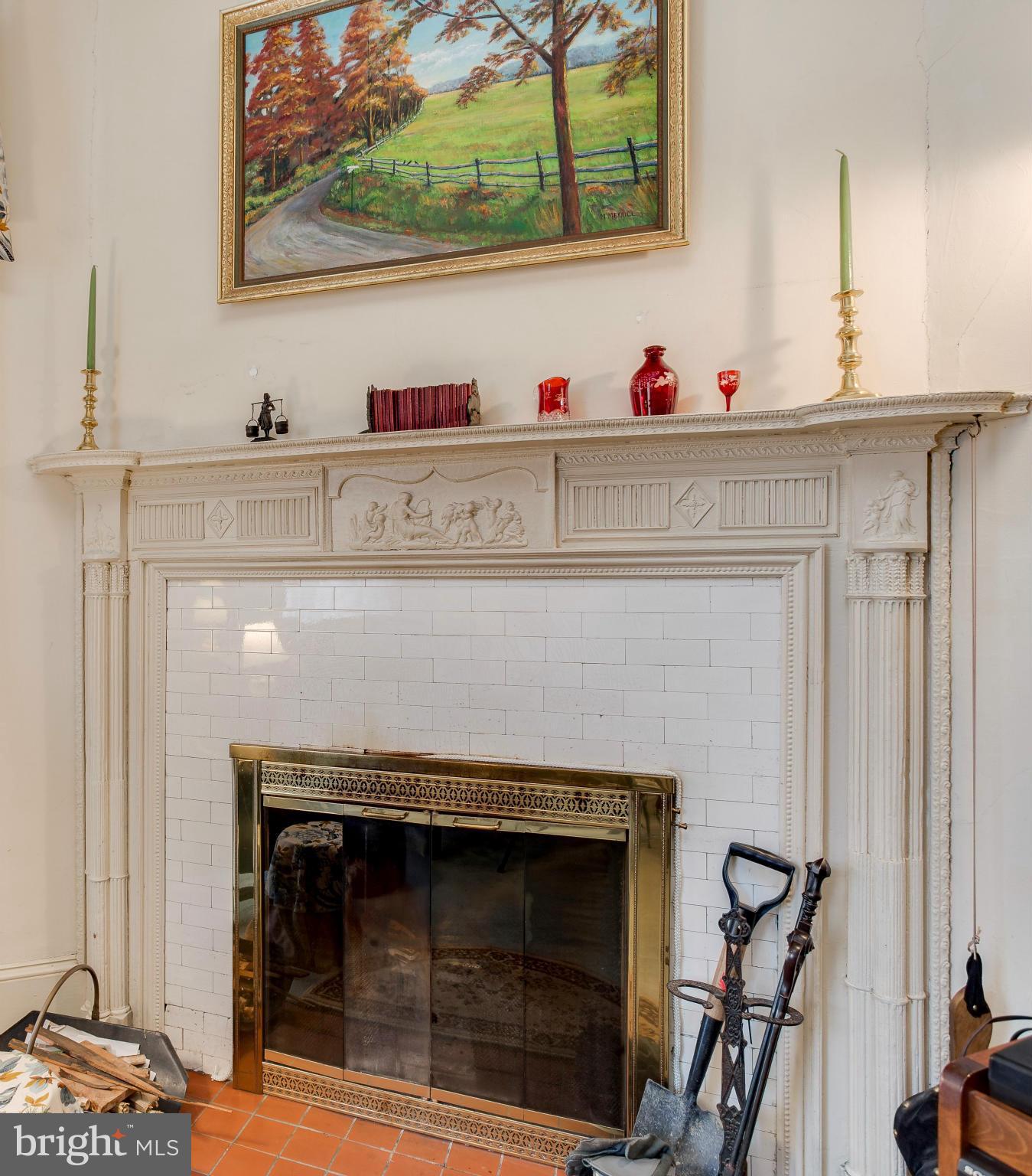 403 Gun Road Baltimore, MD 21227 - Photo 12 of 29 Antique Mantle w Working Fireplace in the Den