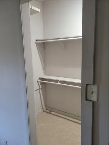 a close view of closet
