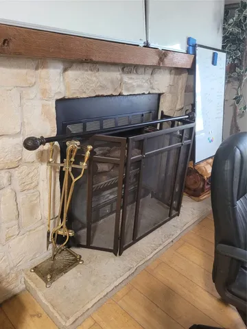 a close view of water heater room