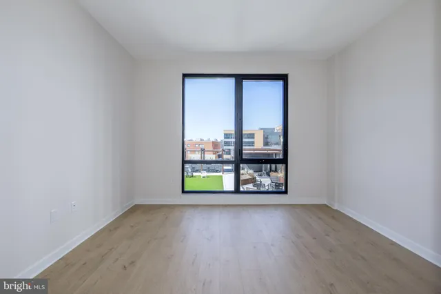 an empty room with window