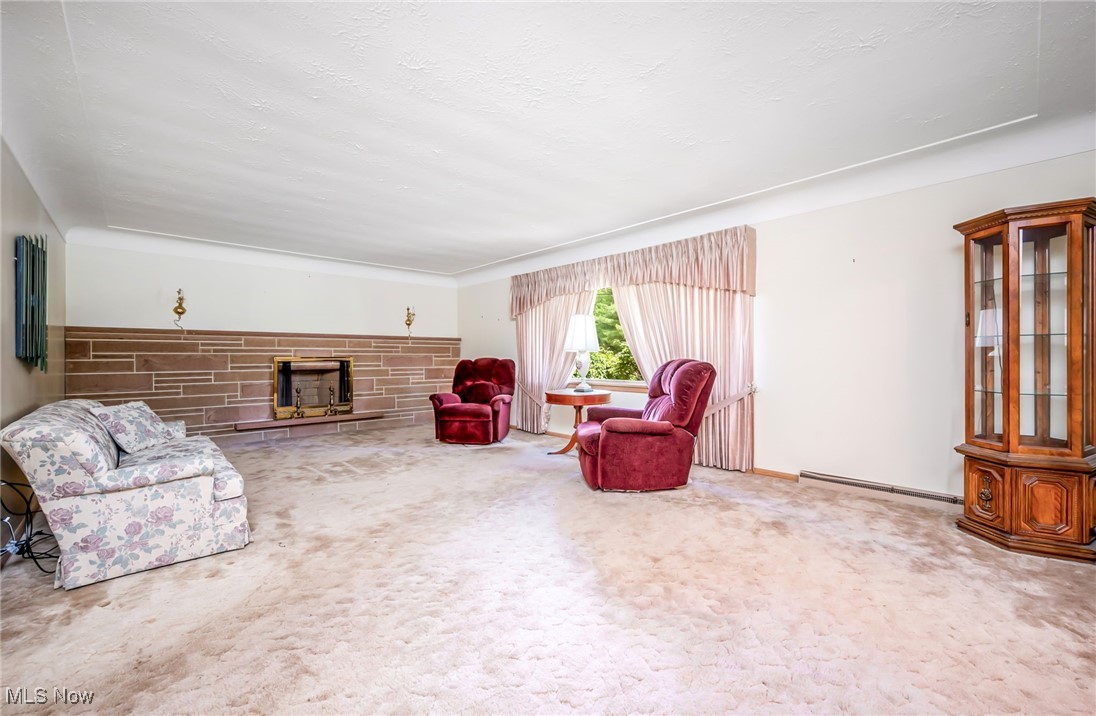 126 South Rhodes Avenue Niles, OH 44446 - Photo 4 of 23 Living room with carpet floors and baseboard heating