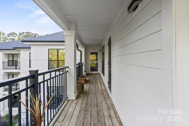 a view of a house with wooden floor