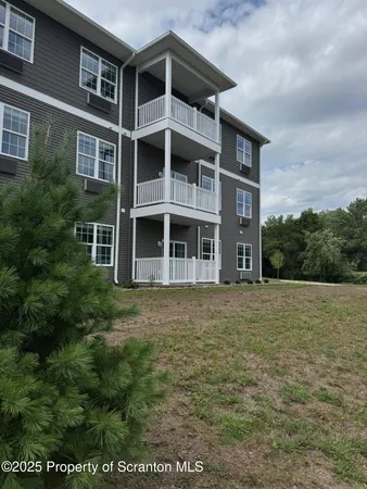 a large building with a large window