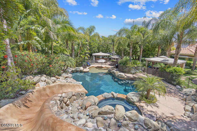 421 Whitegate Road Newbury Park, CA 91320 - Photo 68 of 76 a view of a garden with a house