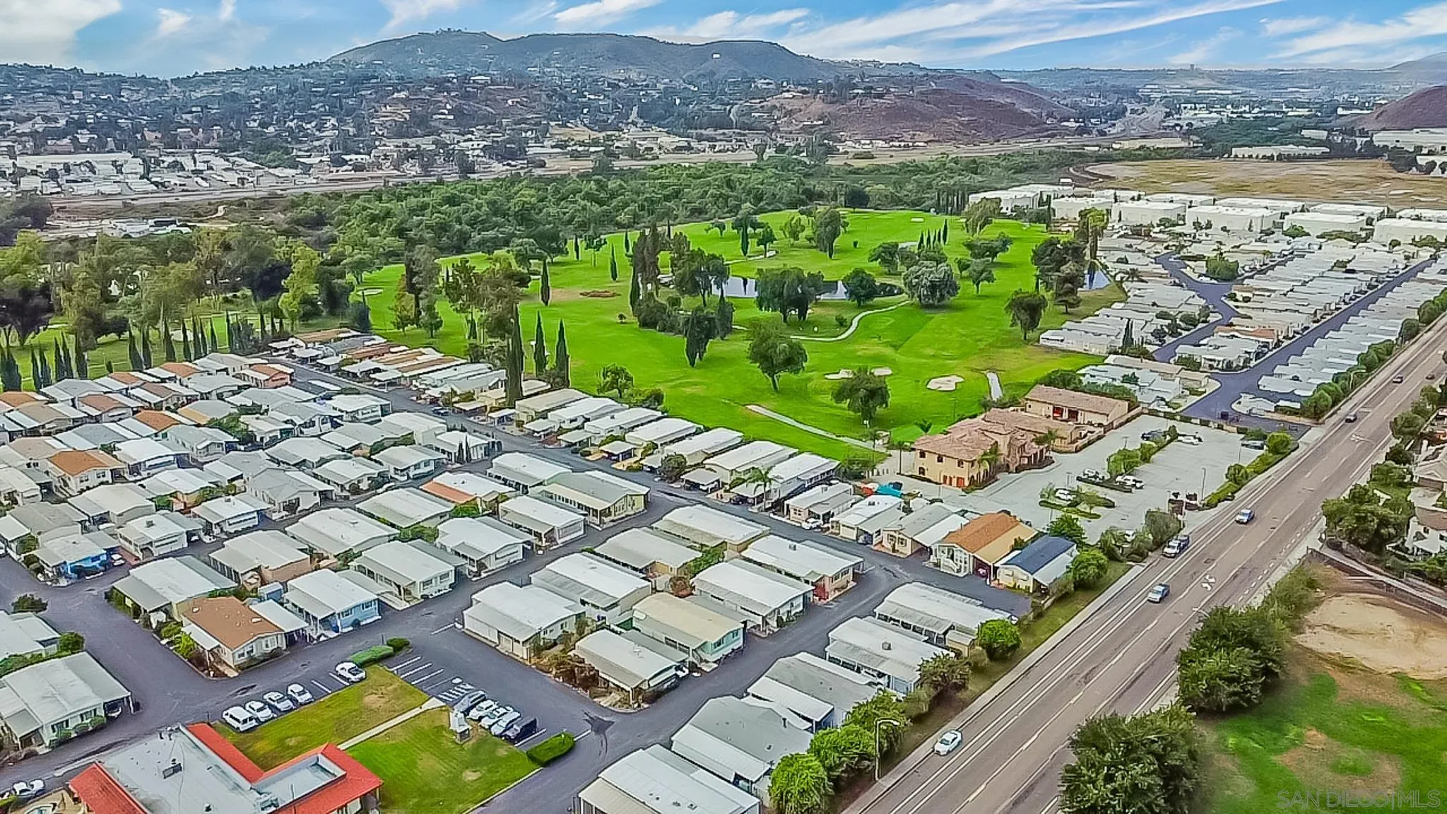11949 Riverside Drive, Unit SPC 186 Lakeside, CA 92040 - Photo 38 of 40 a view of a city with a lake