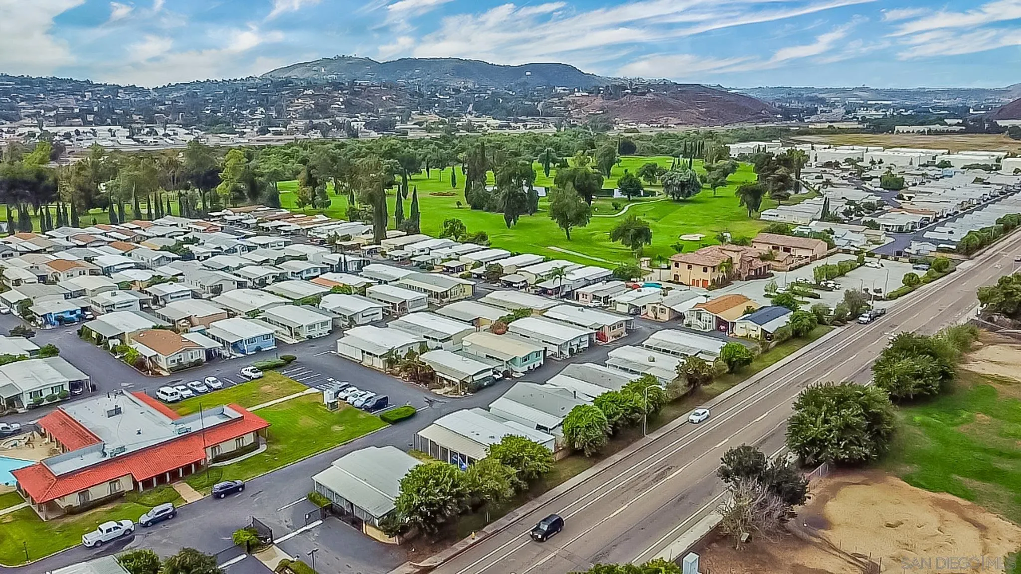 11949 Riverside Drive, Unit SPC 186 Lakeside, CA 92040 - Photo 39 of 40 a view of a city with a mountain