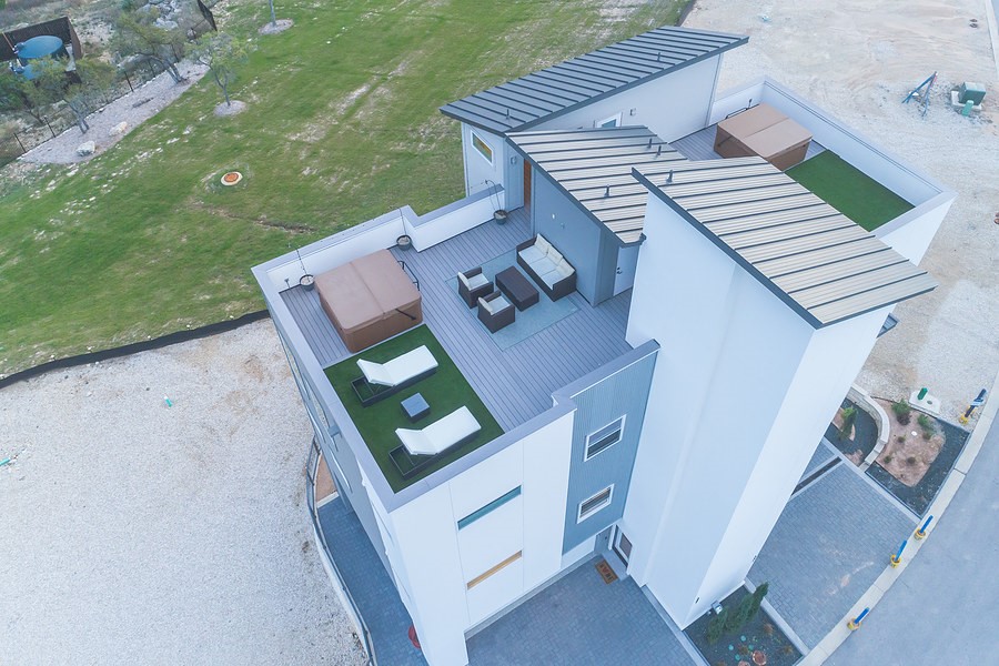 4300 Mansfield Dam Road, Unit 1221 Austin, TX 78734 - Photo 5 of 38 ROOFTOP PIC OF BUILDING 3 FROM PHASE 1. EACH CONDO HAS IT'S OWN ROOFTOP PATIO.