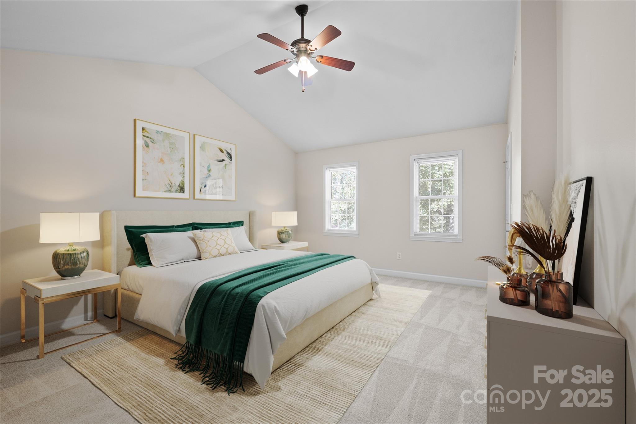 3024 Cross Tie Lane Matthews, NC 28105 - Photo 17 of 30 a bedroom with a bed flat screen tv and a window