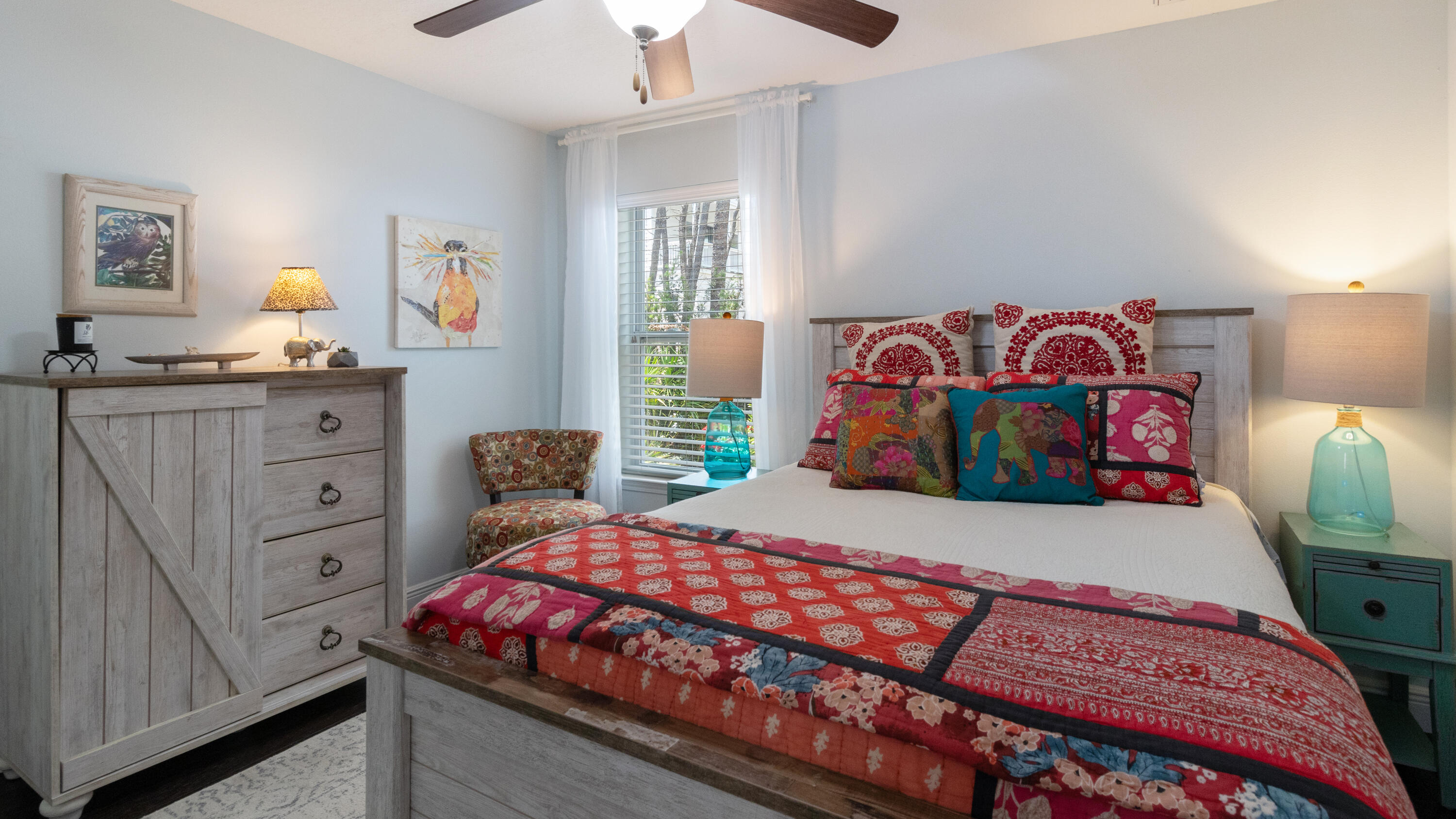 146 Sandpine Loop Inlet Beach, FL 32461 - Photo 11 of 50 a bedroom with a bed and wooden floor