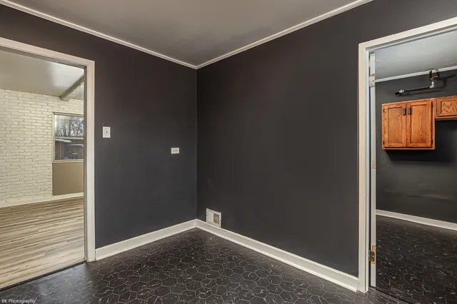 a view of an empty room