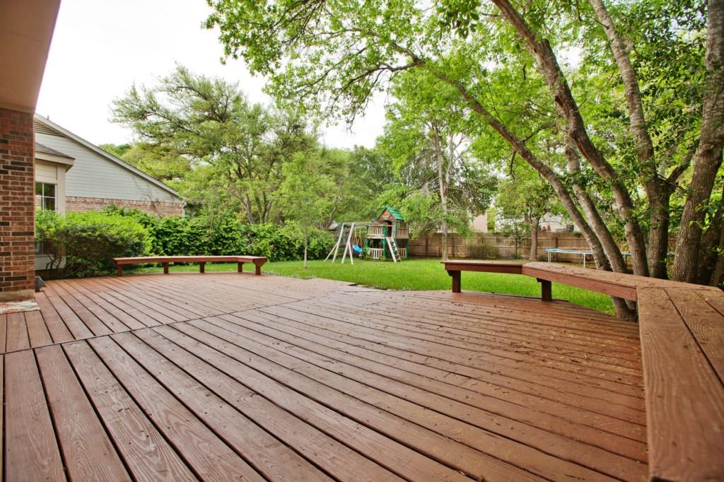 6310 Walebridge Lane Austin, TX 78739 - Photo 39 of 40 Huge deck for all your entertaining FUN! Plenty of room to add a pool or playscape or anything your hear deserves! Its all yours!