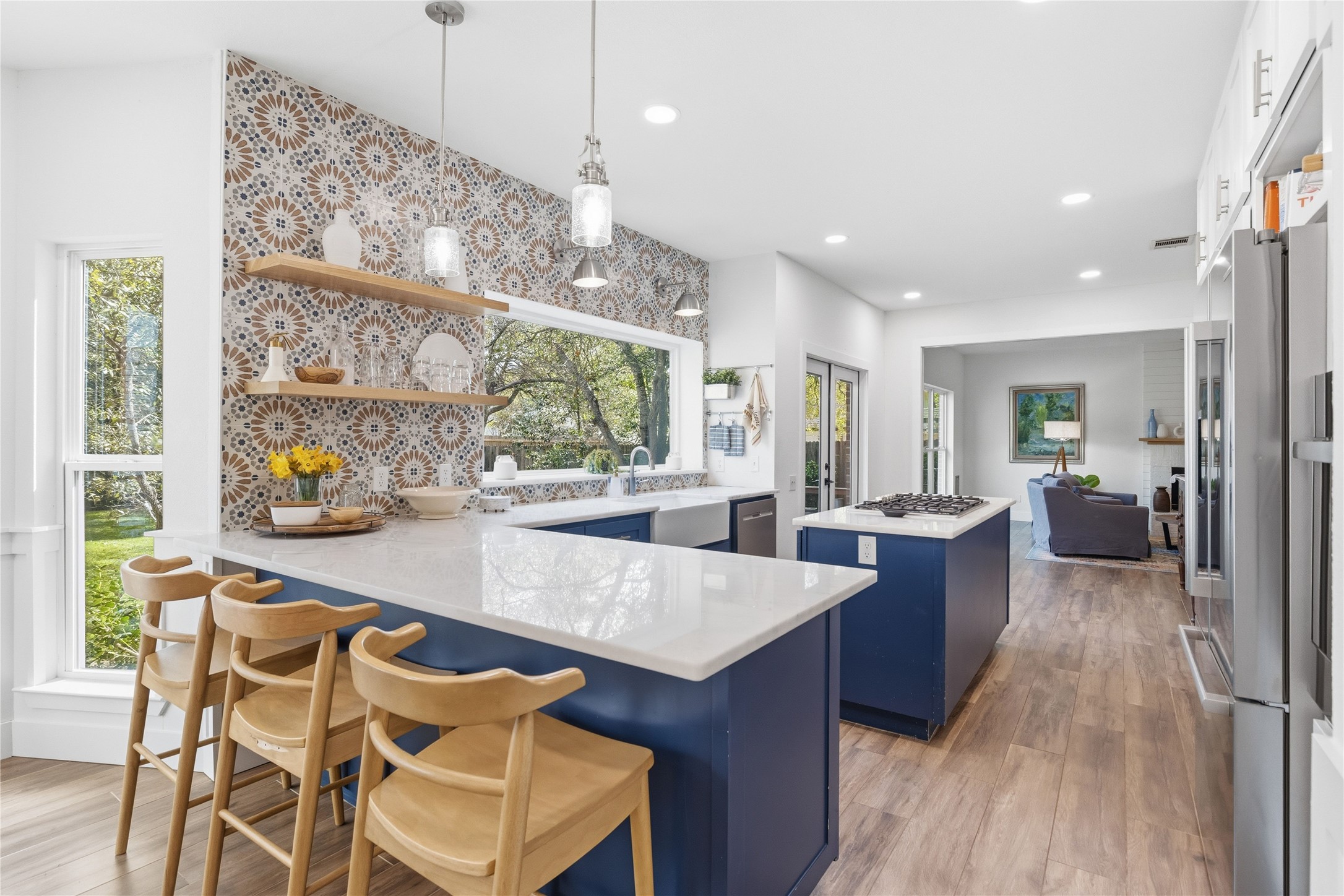 6310 Walebridge Lane Austin, TX 78739 - Photo 5 of 40 Kitchen has been redesigned completely, open all new cabinets, counter tops, back splash! No worries in here!