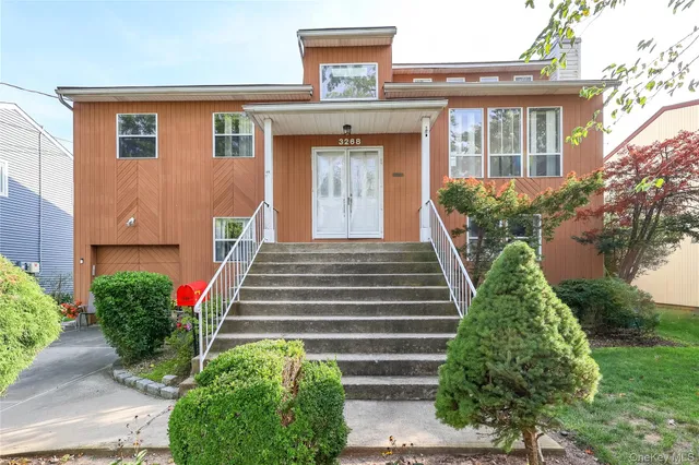 a front view of a house