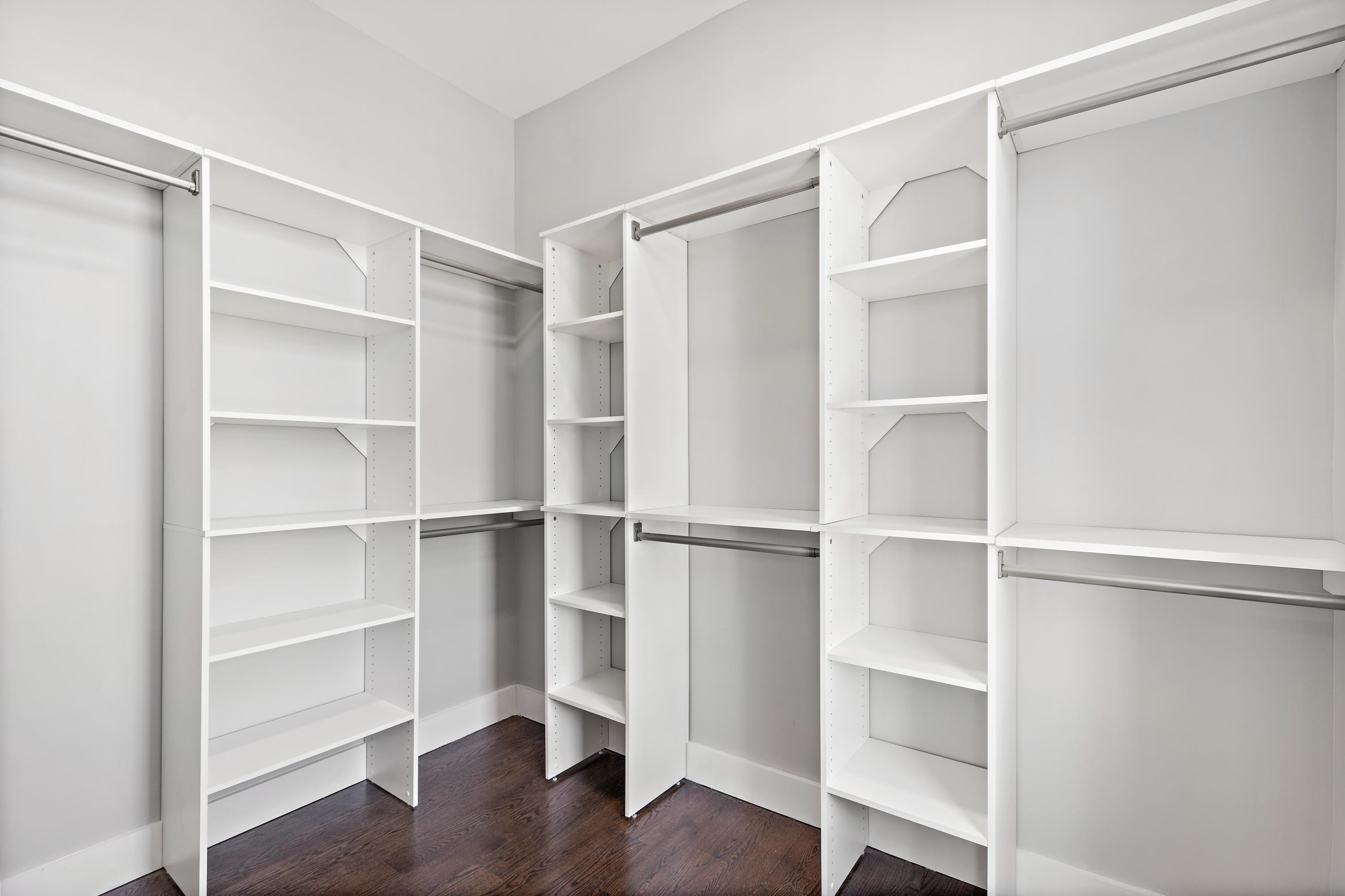189 Hackensack Plank Road Weehawken, NJ 07086 - Photo 34 of 46 a view of walk in closet with empty racks