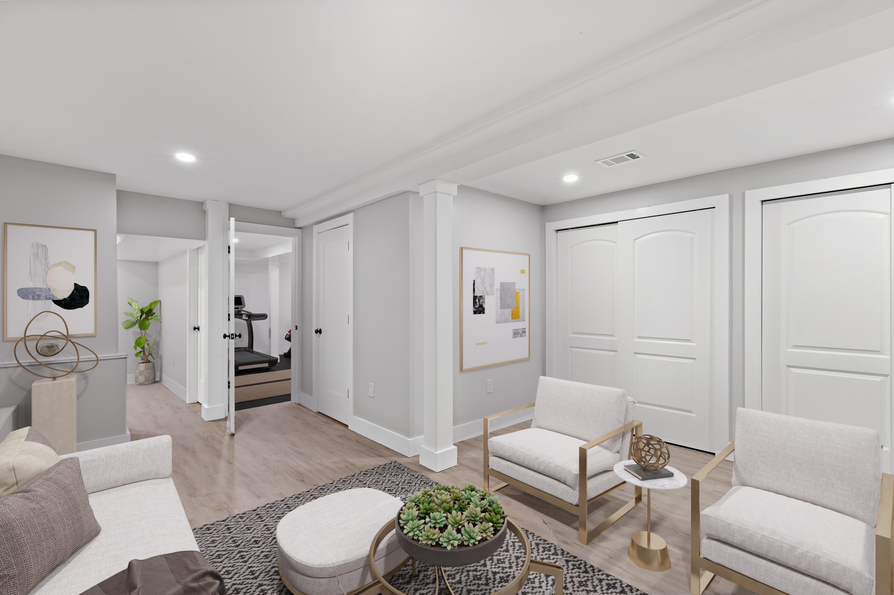 189 Hackensack Plank Road Weehawken, NJ 07086 - Photo 9 of 46 a living room with furniture and a rug