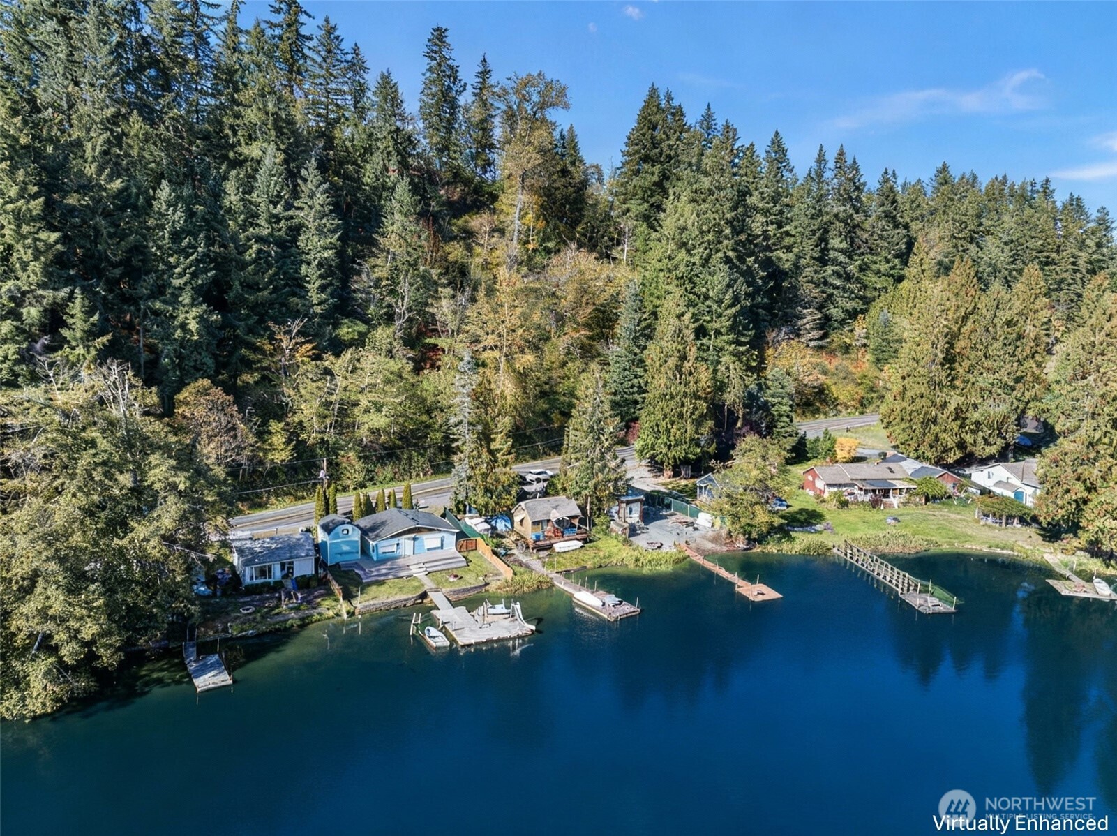 39217 Orville Road East Eatonville, WA 98328 - Photo 28 of 29 a view of a lake with houses