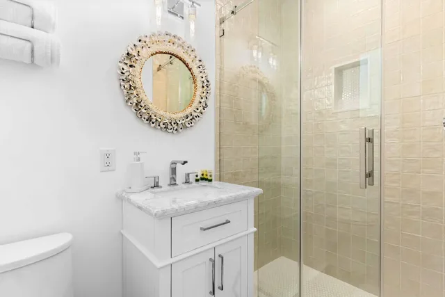 a view of a yard with an outdoor space