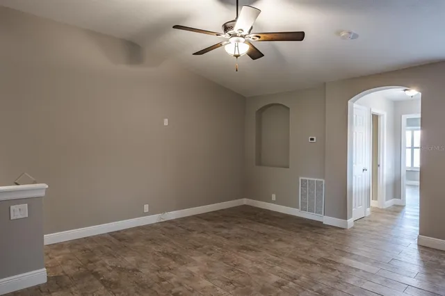 wooden floor in an empty room