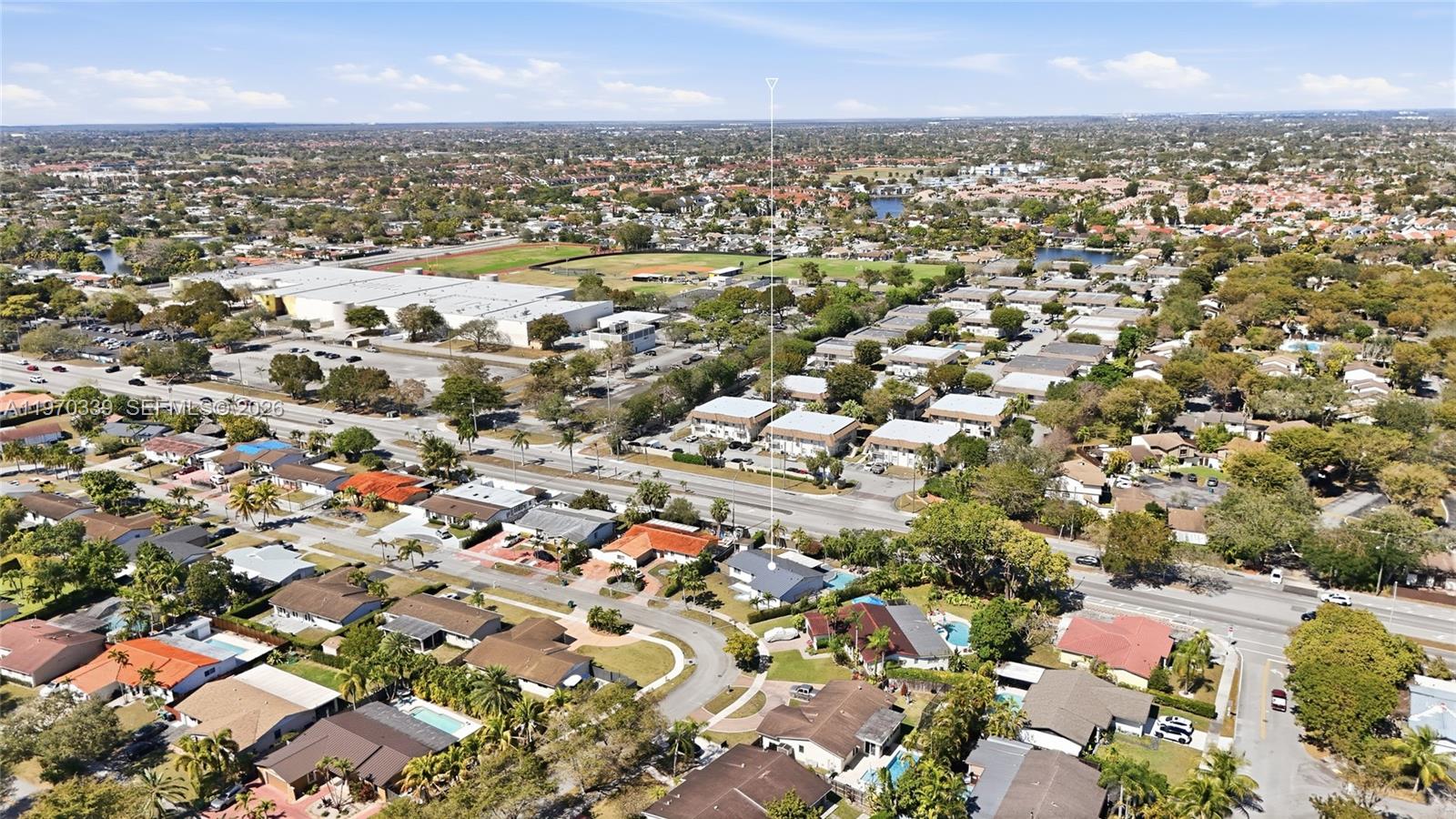 12845 Southwest 72nd Terrace Miami, FL 33183 - Photo 31 of 33 an aerial view of residential houses with outdoor space