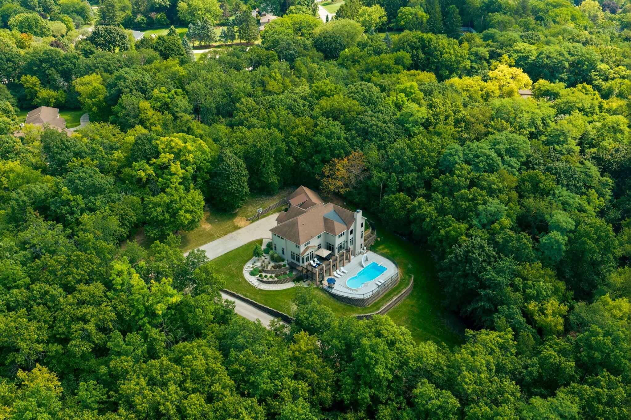 N41-w28088 Glacier Road Delafield, WI 53072 - Photo 1 of 58 N41W28088 Glacier - Drone-22