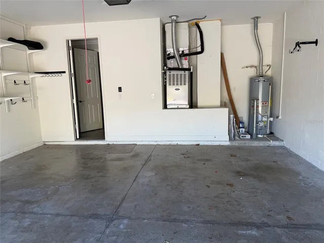 a view of a room with door and stairs