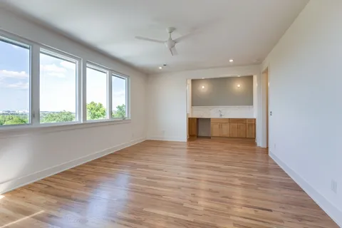 a bathroom with a sink and vanity