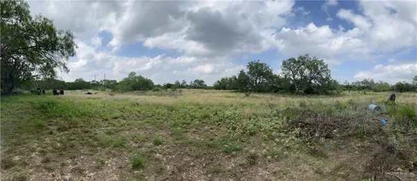 a view of outdoor space with green field and trees