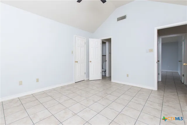 a view of an empty room