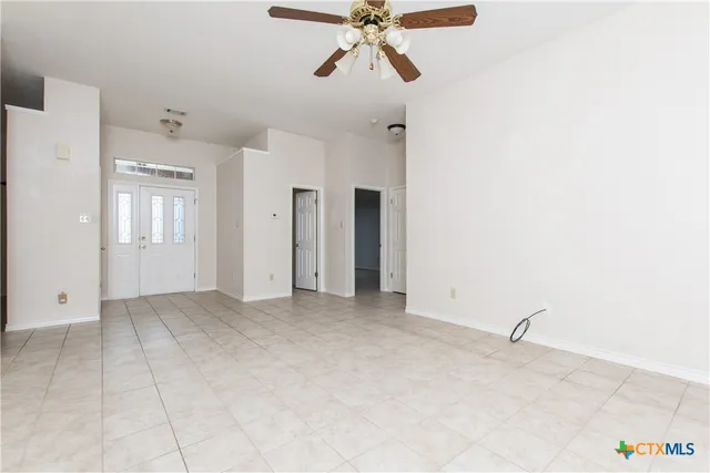 a view of an empty room