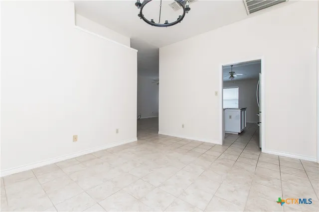 a view of empty room