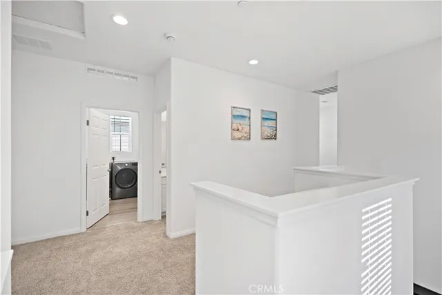 a view of livingroom with hallway and hallway