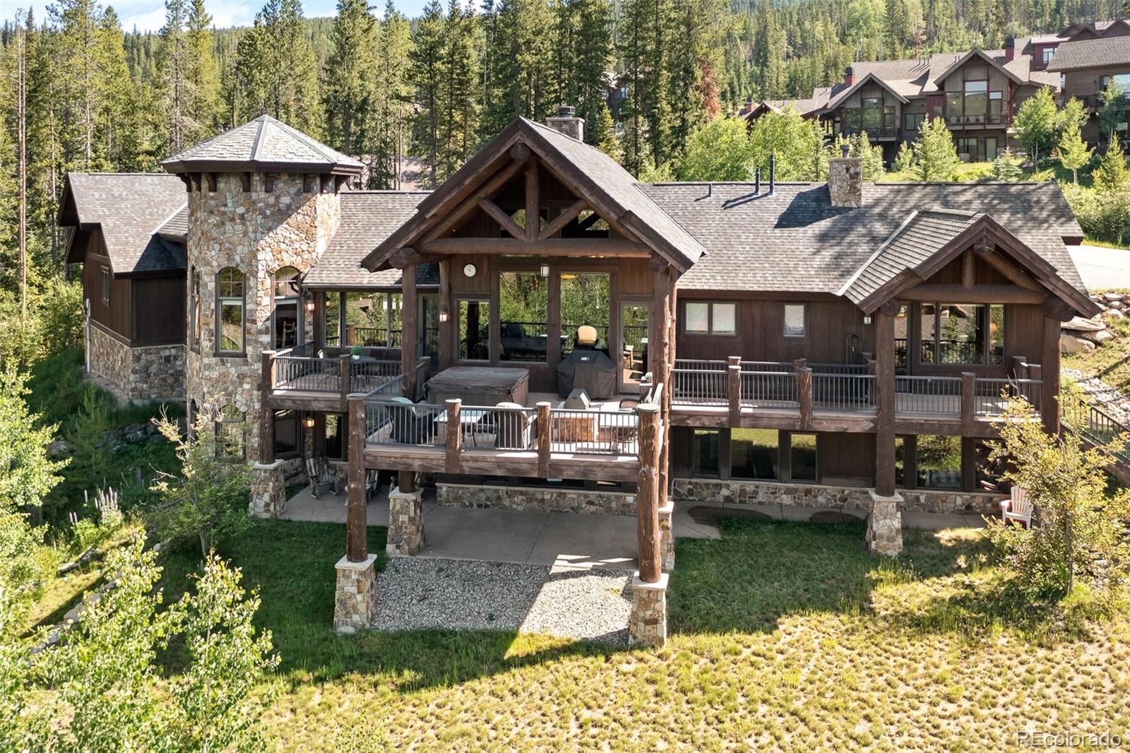 a front view of a house with swimming pool