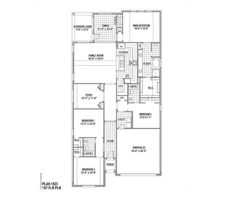 207 Buffalo Boulevard Rhome, TX 76078 - Photo 34 of 40 2429 sqft, 4 Bed, 3 full bath, with bonus room and designer kitchen.