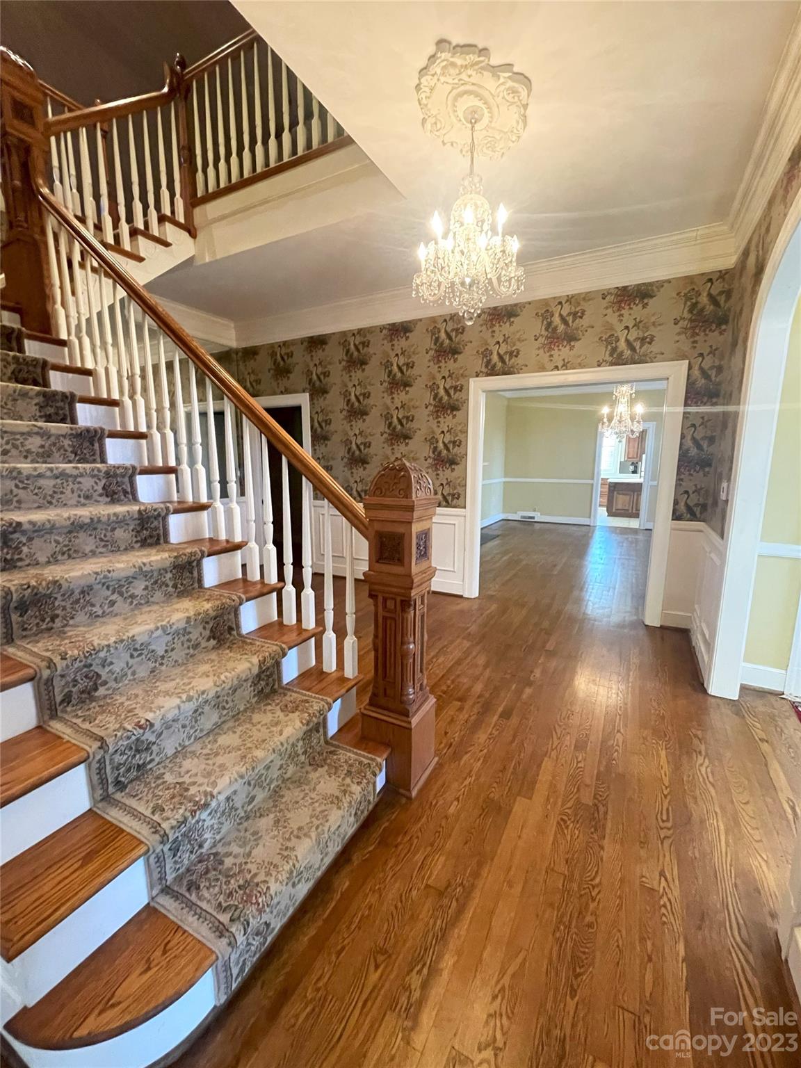 620 North 9th Street, Unit 5/6 Albemarle, NC 28001 - Photo 15 of 48 a view of entryway and hall with wooden floor