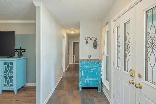 a view of livingroom with furniture and fireplace