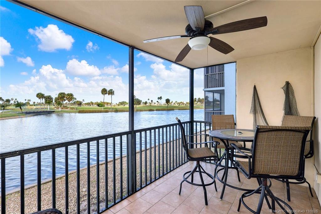 40 Northeast Plantation Road, Unit 101 Stuart, FL 34996 - Photo 23 of 37 a view of a chairs and table in the balcony