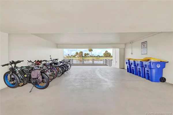 a view of a car garage