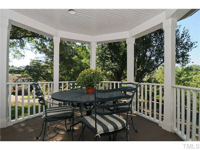 4018 Swarthmore Road Durham, NC 27707 - Photo 17 of 21 A view of the beautiful Oak trees on the property. Porch