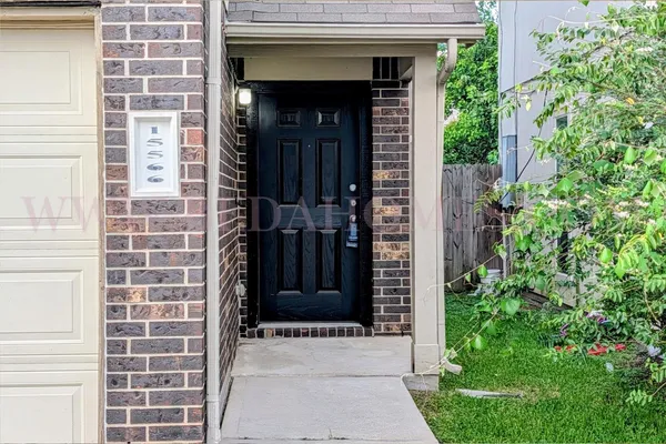 a view of the door of the house