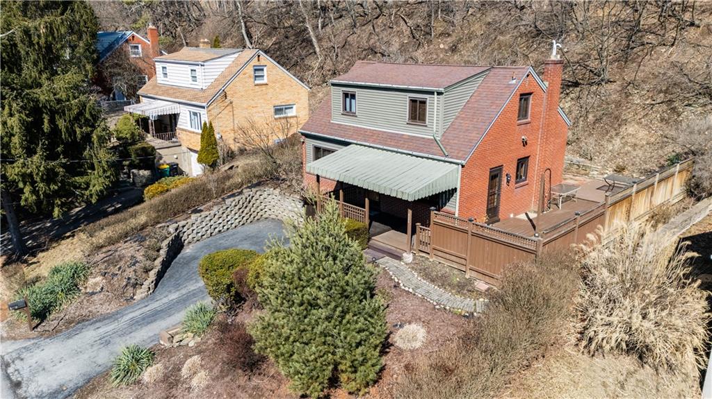 3488 Evergreen Road Pittsburgh, PA 15237 - Photo 2 of 27 Brick construction. Wrap-around deck.