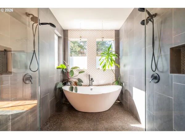 a view of sunset and trees