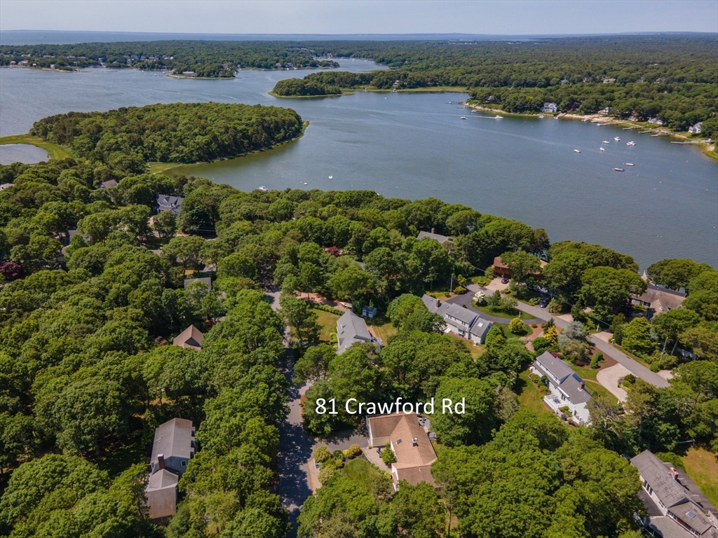 81 Crawford Road Barnstable, MA 02635 - Photo 1 of 42 an aerial view of a houses with outdoor space and river