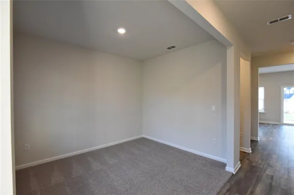 a view of an empty room