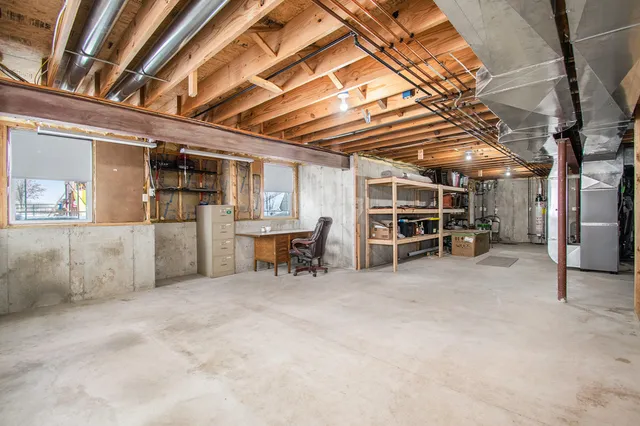 a view of a storage room