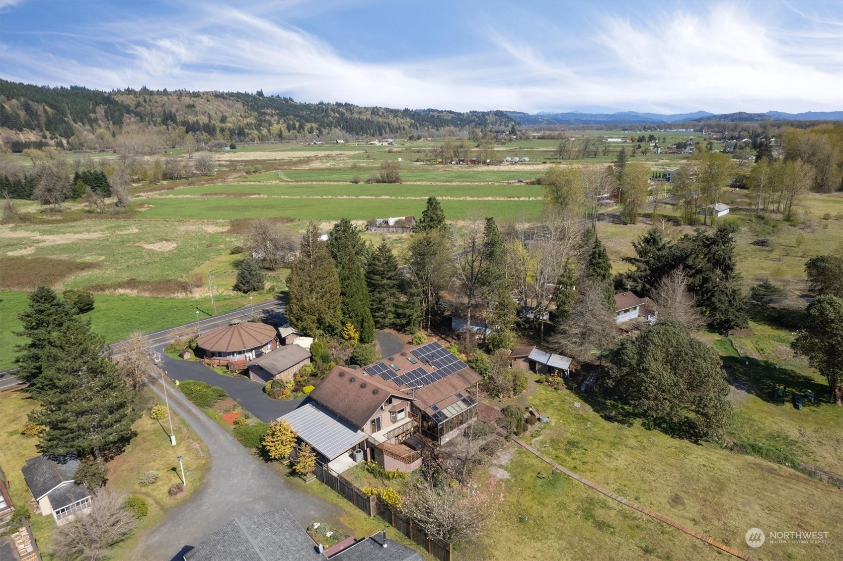 7405 Willow Grove Road Longview, WA 98632 - Photo 6 of 39 a view of a lake with a mountain