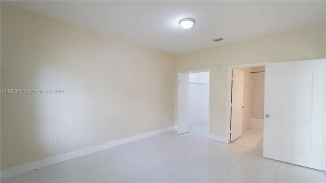 a view of an empty room